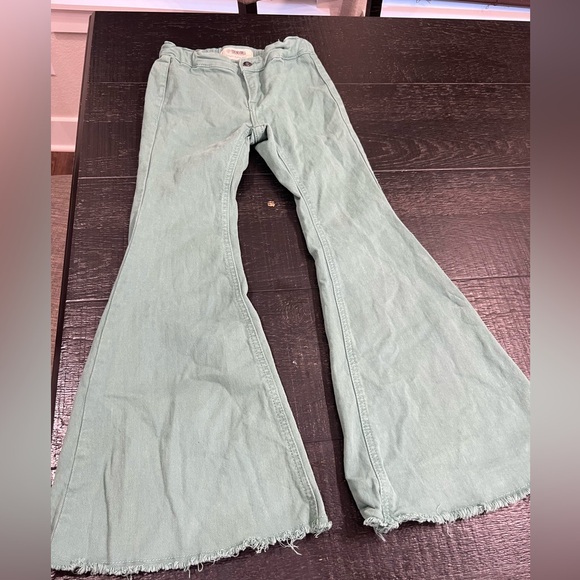 Light green rock & roll bell bottoms - Picture 3 of 7
